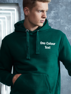General Enquiry - Front Personalisation - One Colour Text. The same on all garments
