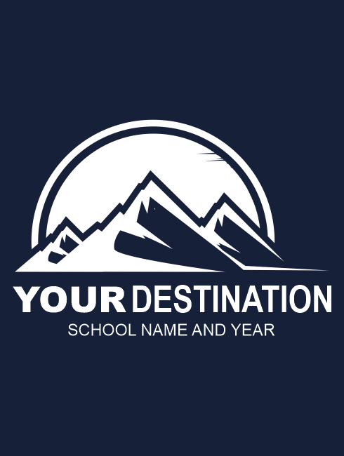 School Trip Hoodies - school trip Designs - Mountain Design - We can bespoke for your Destination