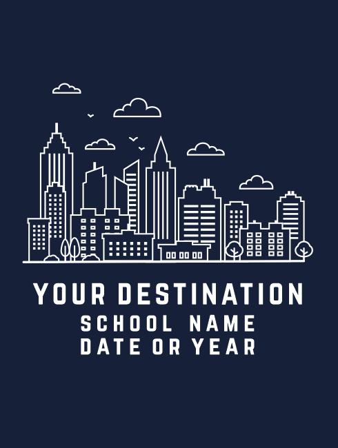 School Trip Hoodies - school trip Designs - Skyline Design - We can bespoke for your Destination