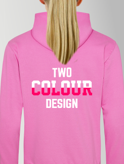 University and society hoodies - rear print - 2 Colour Design/Logo