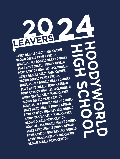 Leavers Hoodies - Leavers Page - Leavers List Design One
