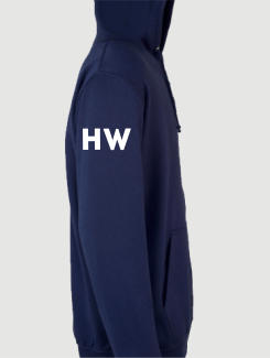 Sports and Team Hoodies - Sleeve Personalisation - Printed Initials On Sleeve