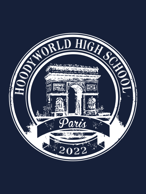 School Trip Hoodies - school trip Designs - France Arc de Triomphe Design