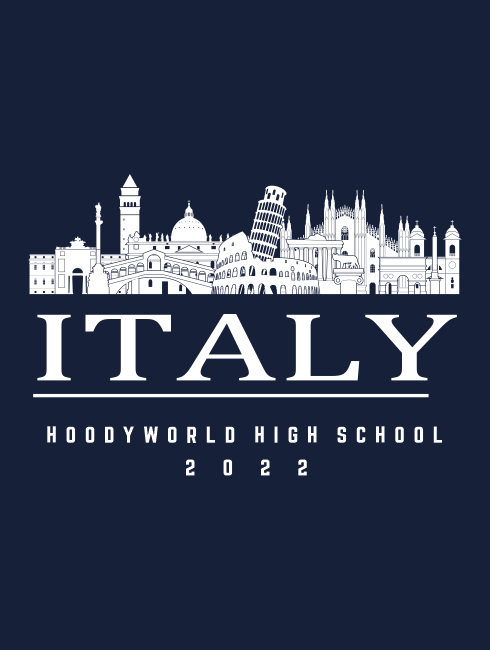School Trip Hoodies - school trip Designs - Italy Skyline Design