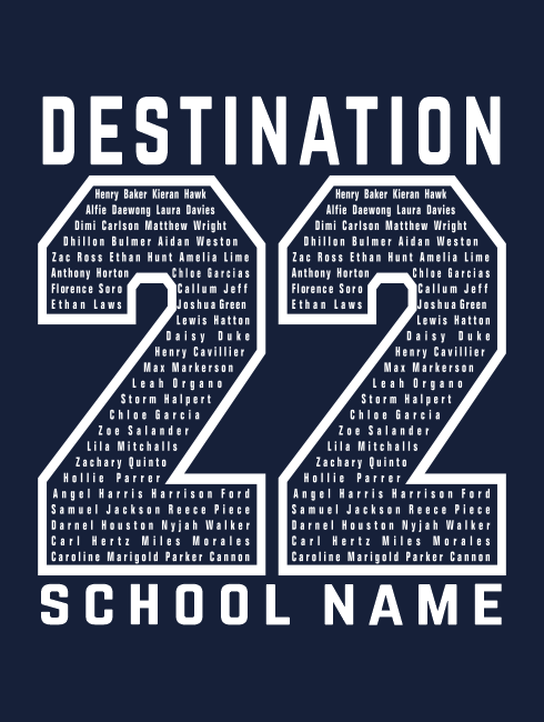 School Trip Hoodies - school trip Designs - Number Concept- We can bespoke for your Destination