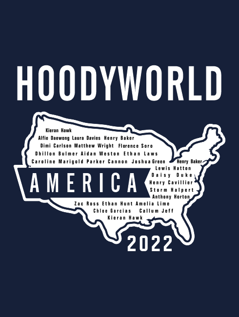 School Trip Hoodies - school trip Designs - America Map Design