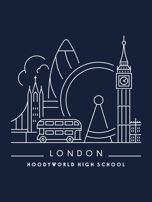 School Trip Hoodies - school trip Designs - London Sketch Design