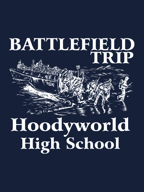School Trip Hoodies - school trip Designs - Battlefields Design Five