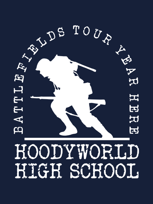School Trip Hoodies - school trip Designs - Battlefields Design Two