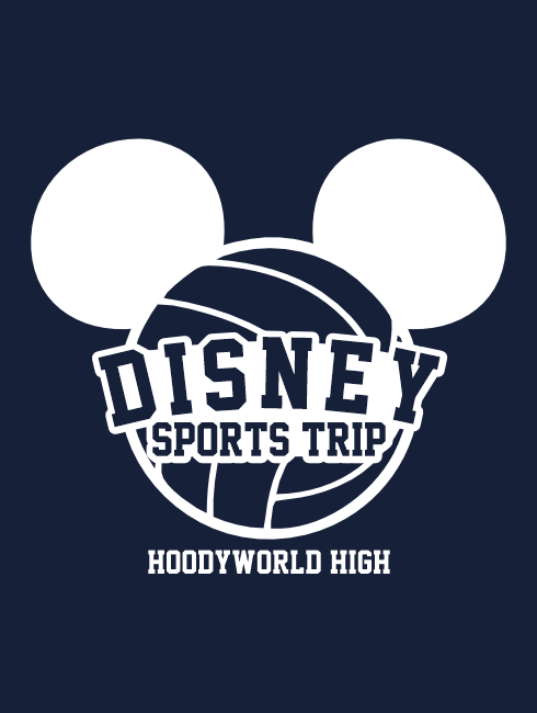 School Trip Hoodies - school trip Designs - Disney Sports Trip Design. This can be customised to suit your sport.