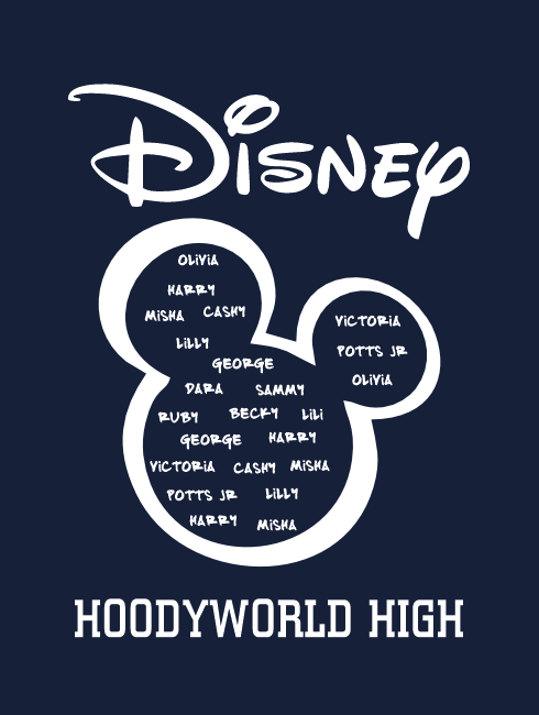 School Trip Hoodies - school trip Designs - Disney Filled Mickey Design
