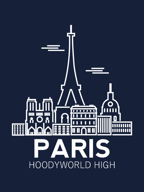School Trip Hoodies - school trip Designs - Paris Skyline Design
