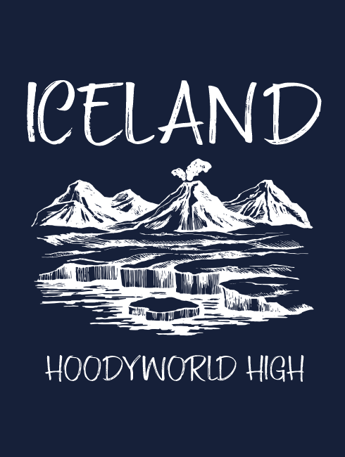 School Trip Hoodies - school trip Designs - Iceland Landscape Design