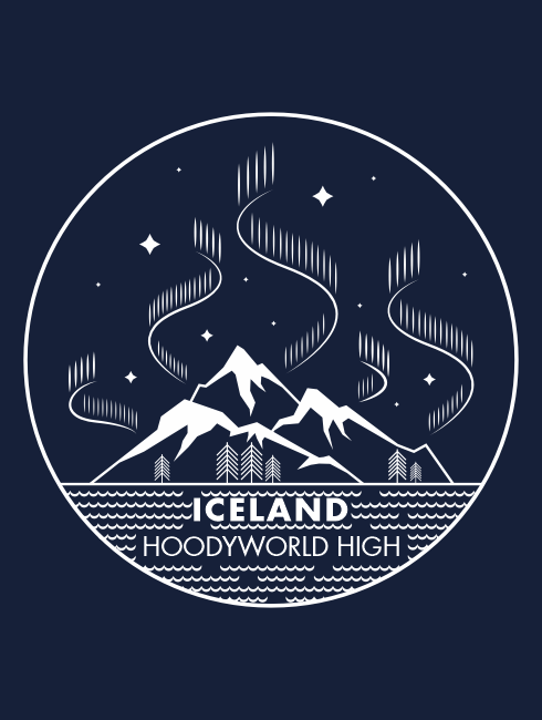 School Trip Hoodies - school trip Designs - Iceland Northern Lights Design