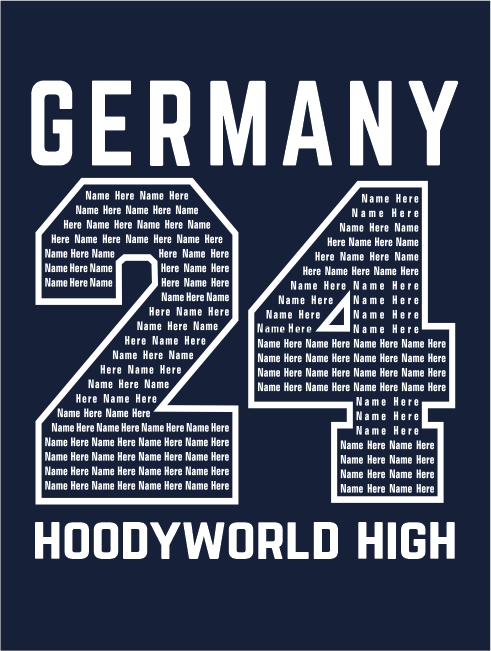 School Trip Hoodies - school trip Designs - Germany Number Design