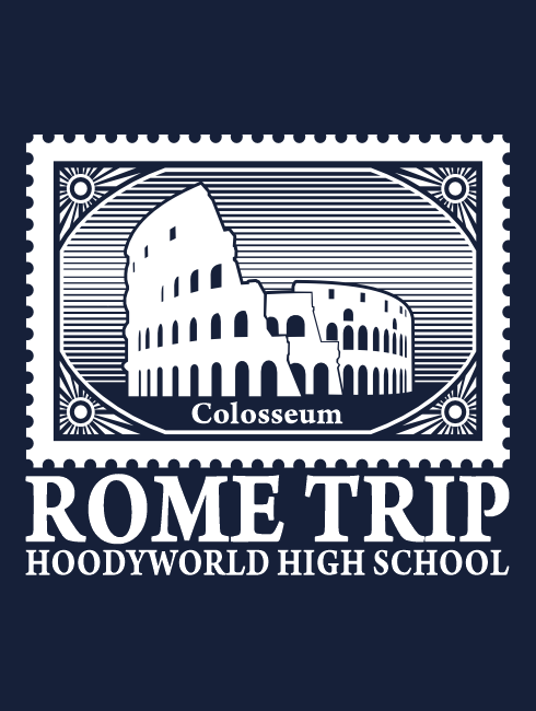 School Trip Hoodies - school trip Designs - Rome Stamp Design