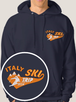 Ski Trip Hoodies - ski page - Ski Embroidery Logo 7