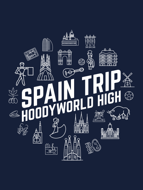 School Trip Hoodies - school trip Designs - Spain Icons Design