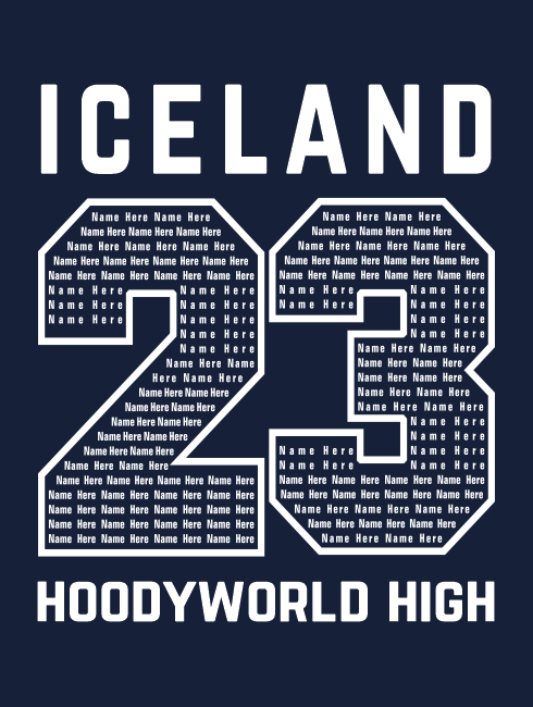 School Trip Hoodies - school trip Designs - Iceland Number Design