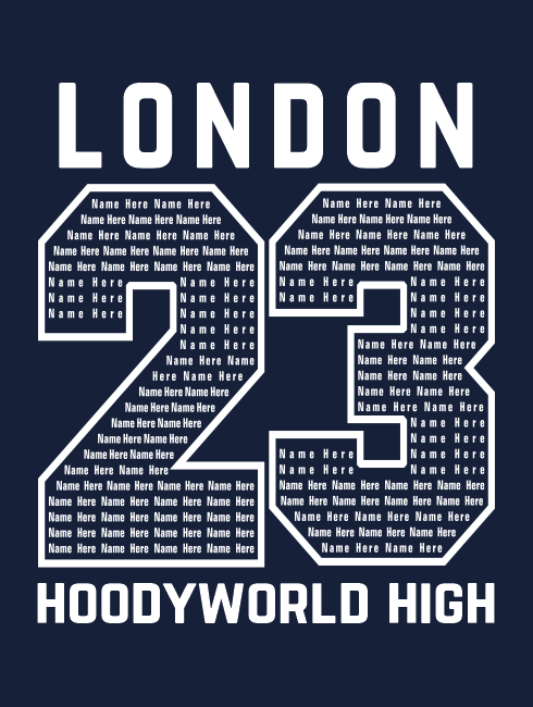 School Trip Hoodies - school trip Designs - London Number Design